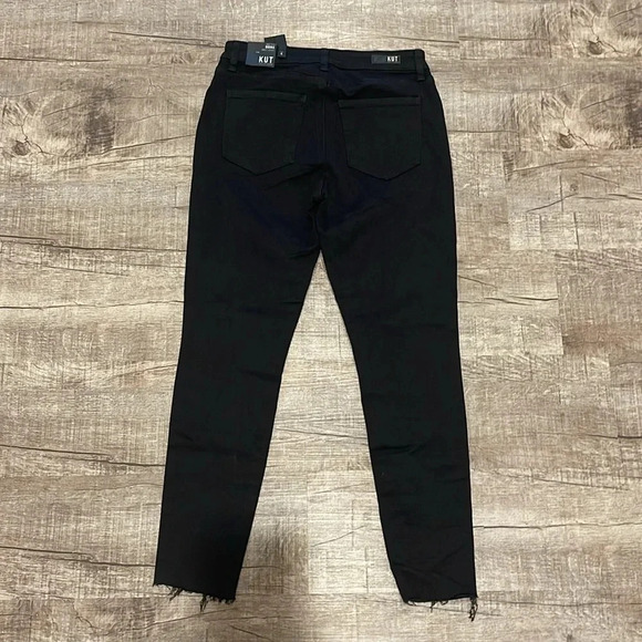 NWT!! KUT From The Kloth - Donna High Waist Ankle Skinny Jeans - Black - Size 4 - Picture 8 of 9